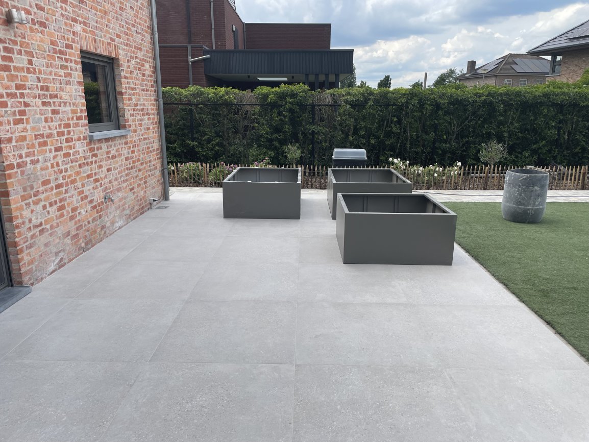 Terras in natuursteen